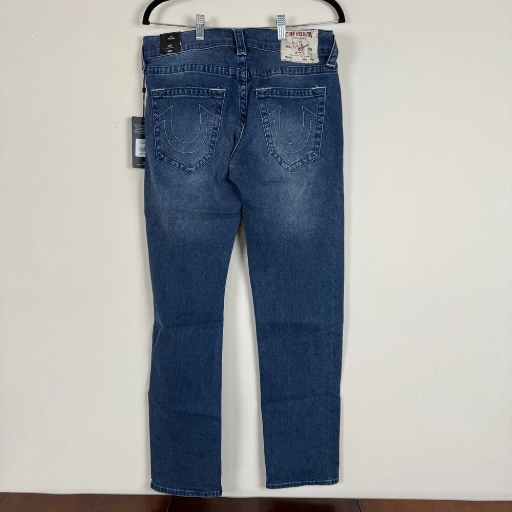 True Religion Geno Relaxed Slim Jeans Men's 31x32 (actual 34x31.5) Blue Nwt $159
